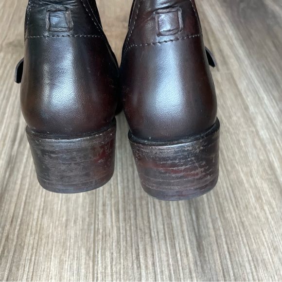 Frye Shirley Over the Knee Brown Leather Riding Boots | 6 - Picture 7 of 16